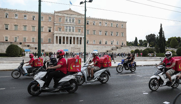 μοτοπορεια διαμαρτυρίας e-food