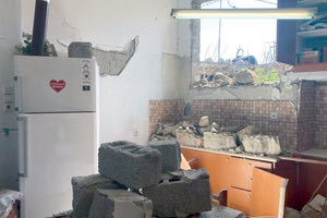 Εσωτερικό σπιτιού στο Χουμέρι θυμίζει... βομβαρδισμένο τοπίο