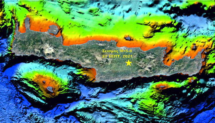 Τα ρήγματα της Κρήτης όπως τα καταγράφει το ΕΛΚΕΘΕ