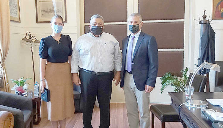 Τον αντιπεριφερειάρχη Χανίων κ. Νίκο Καλογερή επισκέφθηκε ο Ακόλουθος Άμυνας της Αμερικανικής Πρεσβείας Michael E. Biery