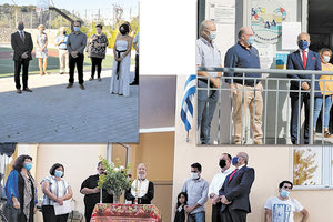 ο περιφερειακός διευθυντής Εκπαίδευσης Κρήτης κ. Εμμανουήλ Καρτσωνάκης στον αγιασμό