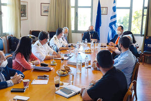 Στον ΟΛΗ ο Γενικός Γραμματέας Αιγαίου και Νησιωτικής Πολιτικής Μανώλης Κουτουλάκης.