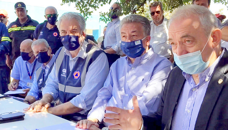 Ο κ. Λέκκας βρέθηκε στο Αρκαλοχώρι
