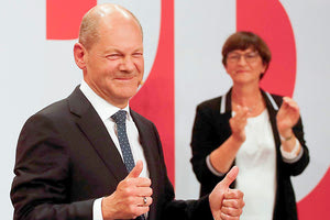 οι Σοσιαλδημοκράτες νικητές των βουλευτικών εκλογών που διεξήχθησαν στην Γερμανία