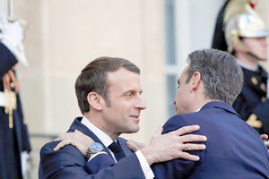 Συνάντηση Μητσοτάκη και Μακρόν