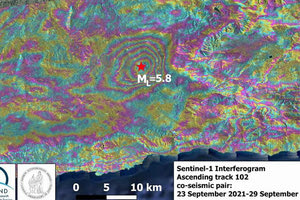 Eδαφική παραμόρφωση 14 εκ. από το σεισμό της Κρήτης κατέγραψε ο δορυφόρος Sentinel-1