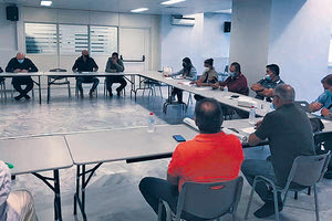 Από τη χθεσινή σύσκεψη φορέων όπου συζητήθηκαν λεπτομέρειες για τον αγώνα