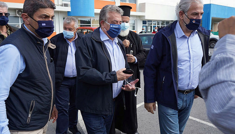 Από την επίσκεψη στο Αρκαλοχώρι