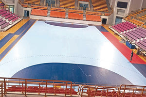 Έτοιμο το κλειστό στα “Δύο Αοράκια” για τον αγώνα της εθνικής Χάντμπολ