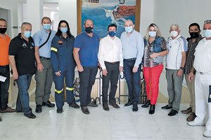 Οι εκπρόσωποι των φορέων χθες στην Περιφέρεια