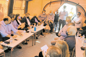 Στη σύσκεψη παρευρέθηκε και ο δήμαρχος Ηρακλείου