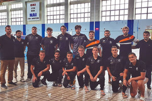 Η ομάδα πόλο του ΟΦΗ που πήρε την νίκη στην Πάτρα