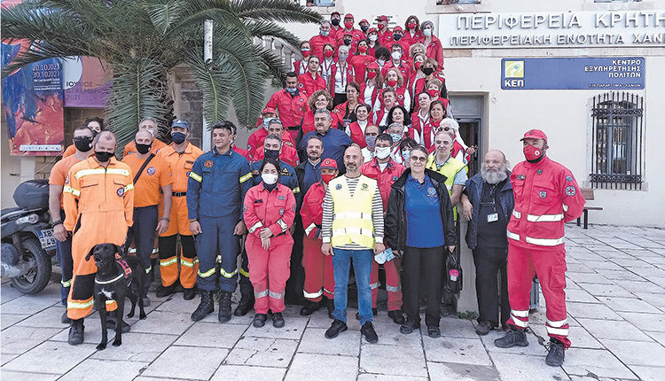 Άσκηση για σεισμό με την κωδική ονομασία «ΑΣΚΛΗ- ΠΕΙΟΣ 2021», στο πλαίσιο της εφαρμογής του σχεδίου «ΕΓΚΕΛΑΔΟΣ» της Περιφέρειας Κρήτης