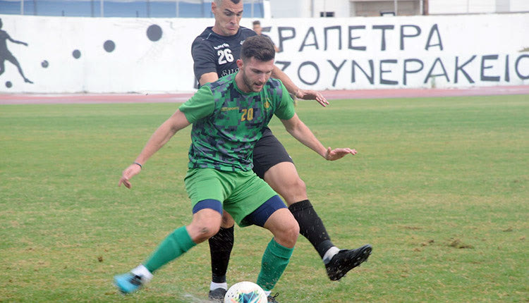 Ο Αννιτσάκης του ΠΟΑ σε μία προσπάθειά του στο φιλικό της Ιεράπετρας