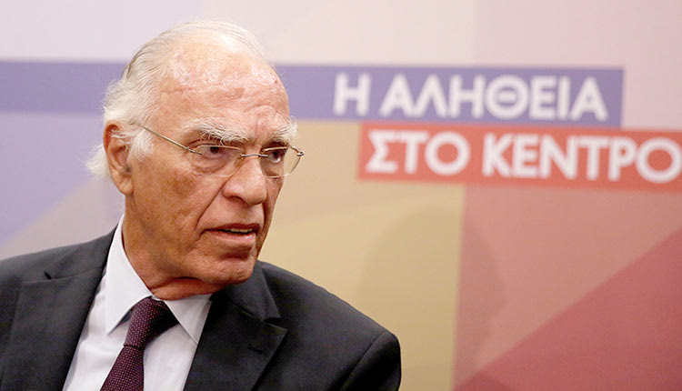 ο πρόεδρος της Ένωσης Κεντρώων, Βασίλης Λεβέντης