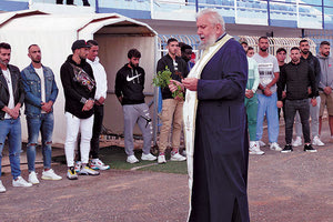 Στιγμιότυπο από τον αγιασμό του Ηροδότου