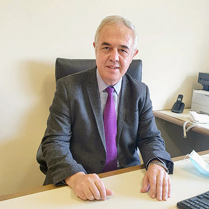 Ο διευθυντής της κλινικής, καθηγητής Γαστρεντερολογίας κ. Ιώαννης Κουτρουμπάκης