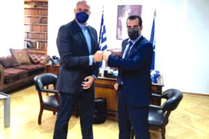 Ο κ. Ζαούτης με τον υπουργό Υγείας