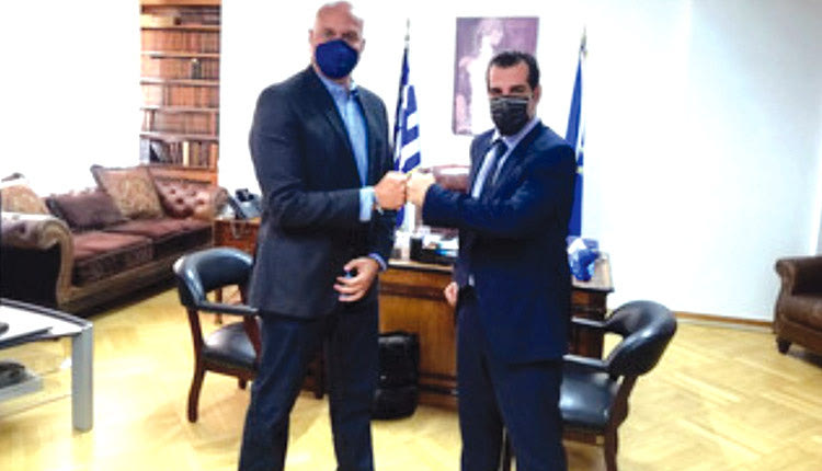 Ο κ. Ζαούτης με τον υπουργό Υγείας