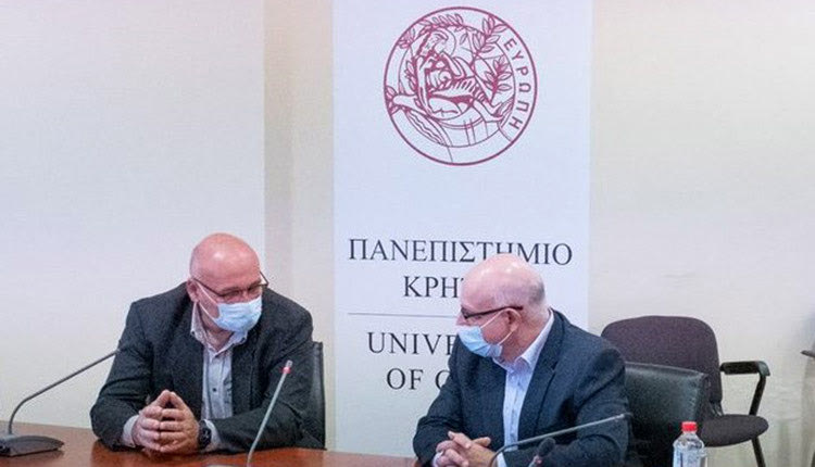 Με τον αντιπρύτανη του Πανεπιστημίου της Κύπρου, καθηγητή Ιωάννη Γιαπιντζάκη συναντήθηκε ο πρύτανης του Πανεπιστημίου Κρήτης, καθηγητής  Γεώργιος Μ. Κοντάκης