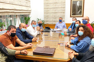 Με τον Δήμαρχο Φαιστού Γρηγόρη Νικολιδάκη συναντήθηκε ο Περιφερειάρχης Κρήτης Σταύρος Αρναουτάκης.