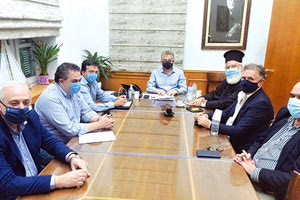 Συνάντηση για τους σεισμόπληκτους στην Περιφέρεια Κρήτης υπό την προεδρεία του περιφερειάρχη του Μητροπολίτη κκ Ανδρέα