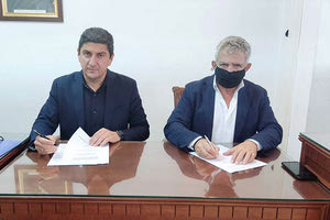 Ο κ. Αυγενάκης με τον κ. Νικολιδάκη υπέγραψαν αθλητικά έργα για το δήμο Φαιστού