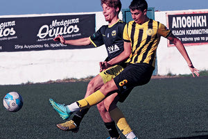 Στιγμιότυπο από το ματς της ΑΕ Κρητών με τα Κανάρια