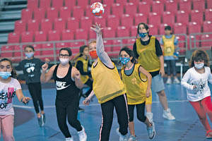 Στιγμιότυπο από το event του χάντμπολ