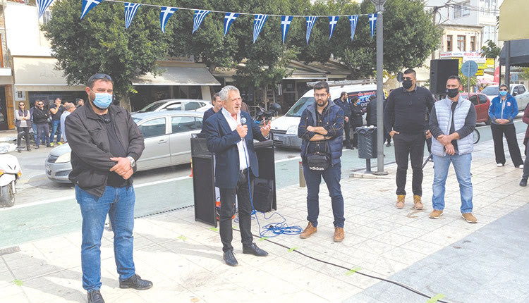 Στο πλευρό των επιχειρηματιών και ο δήμαρχος Φαιστού 