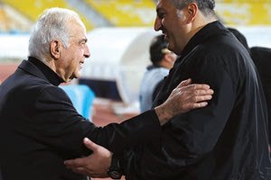 Λαμπρινός και Μπούσης χθες στο Παγκρήτιο