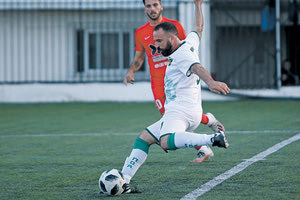 Ο Κερμενίδης σε φωτό από το χθεσινό παιχνίδι