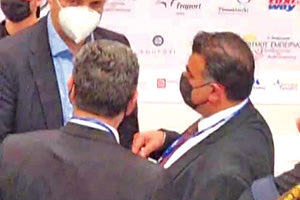 Ο Β. Κικίλιας με τον Δ. Κουμπαράκη στην έκθεση της Θεσσαλονίκης