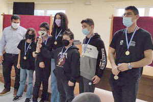 Οι αθλητές σκακιού του ΟΦΗ που πήραν τον τίτλο