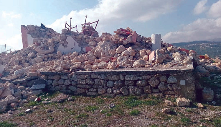 Ο ναός του Προφήτη Ηλία καταστράφηκε ολοσχερώς 