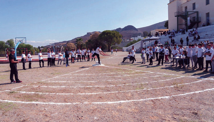 Στο ιστορικό γυμνάσιο-ΓΕΛ Πόμπιας τα παιδιά αγωνίστηκαν και στο Λιθάρι