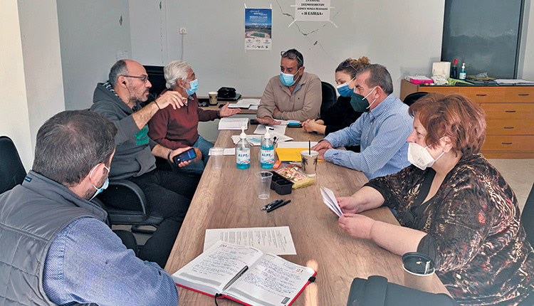 Από τη συνάντηση του κ. Βαρδάκη με τη διοίκηση του Συλλόγου “Η Ελπίδα”