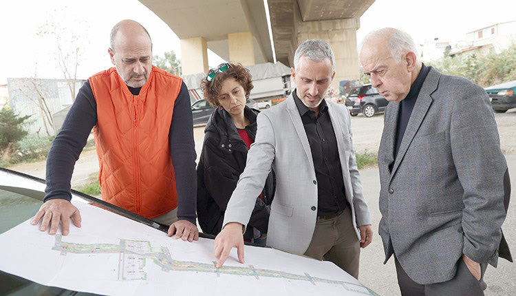 Λαμπρινός, Αναστασάκης και υπηρεσιακά στελέχη μελετούν τα σχέδια του έργου