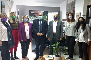 Συνάντηση μεταξύ του Περιφερειακού Διευθυντή Εκπαίδευσης Κρήτης κ. Εμμανουήλ Καρτσωνάκη και του Αντιπρύτανη του Πανεπιστημίου Κρήτης κ. Κωνσταντίνου Σπανουδάκη