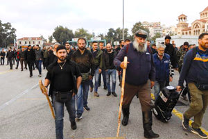 άνοδος των αγροτών της Κρήτης στην Αθήνα