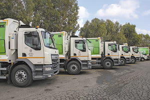 απορριμματοφόρα υπηρεσίας καθαριότητας του Δήμου Ηρακλείου