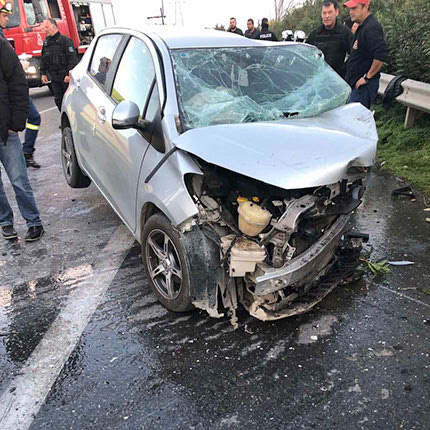 Οι τραυματίες μεταφέρθηκαν στο ΠΑΓΝΗ