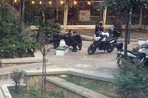 Οι αστυνομικοί της ΔΙΑΣ στο πάρκο Θεοτοκόπουλου