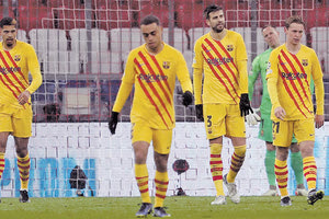 Μετά από πολλά χρόνια η Μπαρτσελόνα δεν συνεχίζει στα νοκ άουτ ματς του Τσάμπιονς Λιγκ