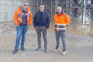 Από την επίσκεψη στο εργοτάξιο του αεροδρομίου