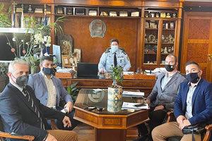 Aπό τη συνάντηση των συνδικαλιστών της ΕΛΑΣ με τον αρχηγό του Σώματος