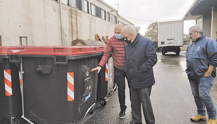 νέοι κάδοι απορριμμάτων στο Ηράκλειο