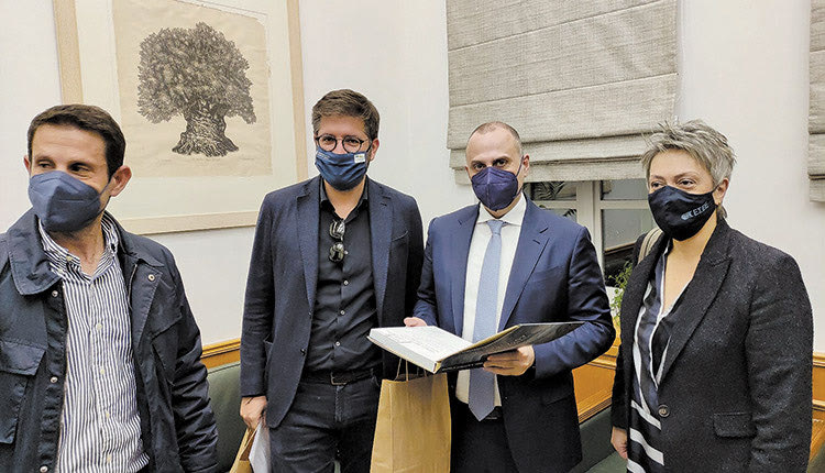 Με τον υφυπουργό υποδομών Γιώργο Καραγιάννη συναντήθηκε ο δήμαρχος Μαλεβιζίου Μενέλαος Μποκέας