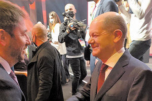 Νίκος Ανδρουλάκης με τον καγκελάριο της Γερμανίας Όλαφ Σολτς