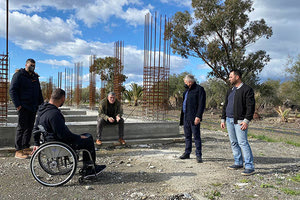 Στο εργοτάξιο του Δήμου Φαιστού ο Ε. Νικολιδάκης